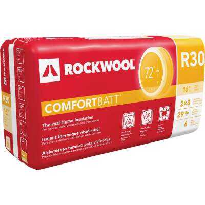 Rockwool Comfortbatt R-30 16 In. x 47 In. Stone Wool Insulation (6-Pack)